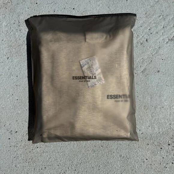 Fear of God Essentials Hoodie Grey Light Oatmeal Size Medium - Picture 10 of 12